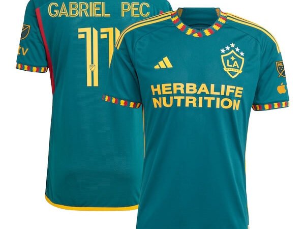 Gabriel Pec LA Galaxy adidas 2024 LA Kit Authentic Player Jersey - Green