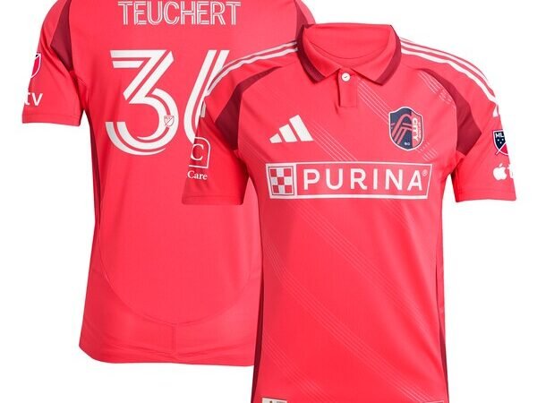 Cedric Teuchert St. Louis City SC adidas 2025 Forever CITY Red Authentic Player Jersey - Red