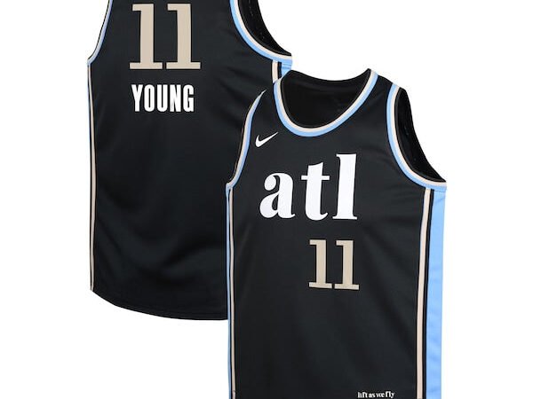 Trae Young Atlanta Hawks Nike Youth  Swingman Replica Jersey - City Edition - Black