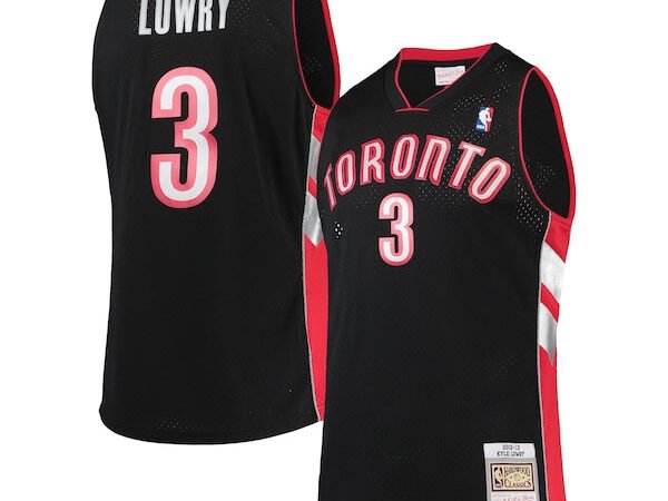 Kyle Lowry Toronto Raptors 2001/02 Hardwood Classics Swingman Jersey - Black