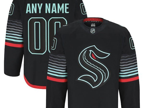 Seattle Kraken  Alternate Authentic Pro Custom Jersey - Black/Navy