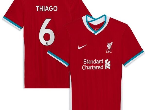 Thiago Alcântara Liverpool Nike Women's 2020/21 Home Replica Player Jersey - Red