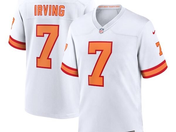 Bucky Irving '76 Tampa Bay Buccaneers Nike Game Jersey - White/Red/Orange