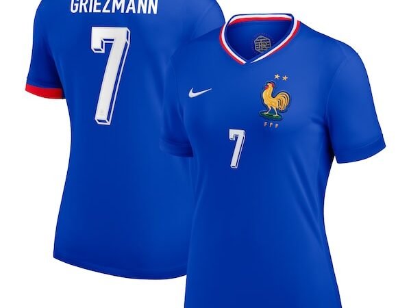 Antoine Griezmann France National Team Nike Women's 2024 Home Replica Jersey - Blue