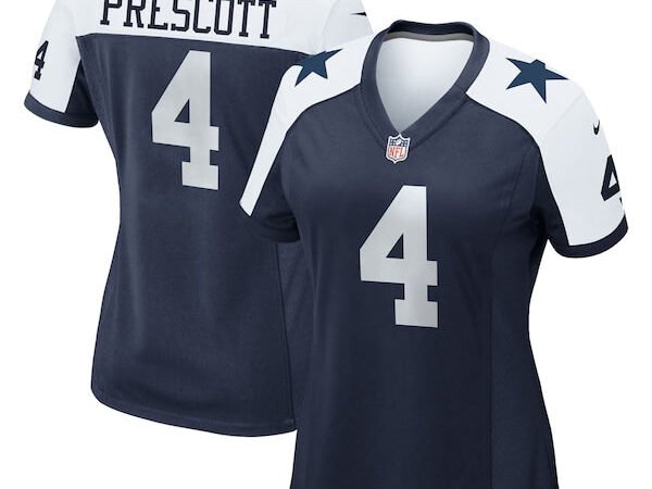 Dak Prescott Dallas Cowboys Nike Women's Alternate Game Team Jersey - Navy/White