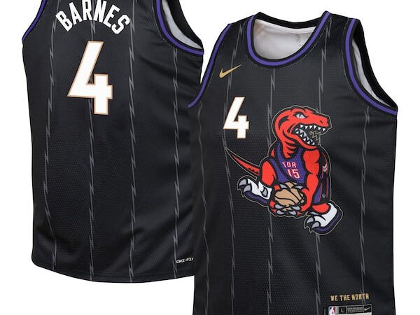 Scottie Barnes Toronto Raptors Nike Youth 2024/25 Swingman Player Jersey - City Edition - Black