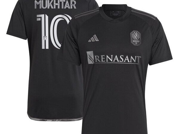 Hany Mukhtar Nashville SC adidas 2024 Man In Black Kit Replica Player Jersey - Black