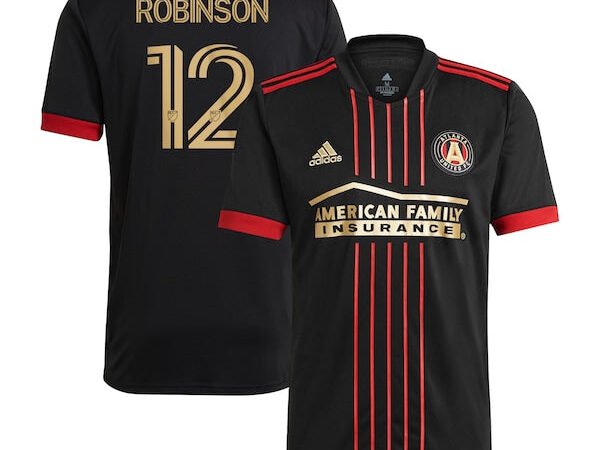 Miles Robinson Atlanta United FC adidas 2021 The BLVCK Kit Replica Jersey
