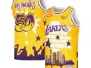 Los Angeles Lakers x Tats Cru Hardwood Classics Fashion Jersey - Gold