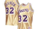 Magic Johnson Los Angeles Lakers 75th Anniversary 1984/85 Hardwood Classics Swingman Jersey - Gold