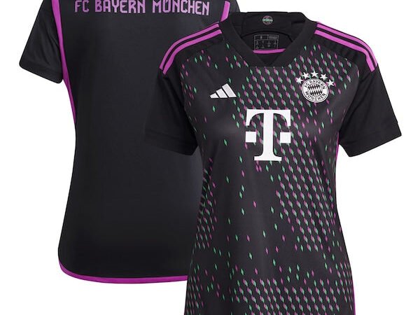 Bayern Munich adidas Women's 2023/24 Away Replica Jersey - Black