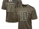 Bo Nix Denver Broncos Nike Youth 2025 Salute to Service Game Jersey - Olive