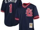 Ozzie Smith St. Louis Cardinals Youth Cooperstown Collection Mesh Batting Practice Jersey - Navy