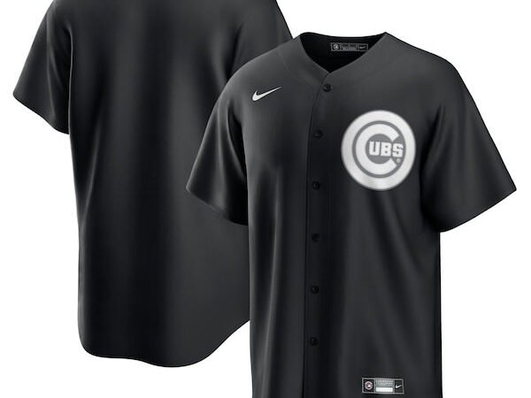 Chicago Cubs Nike Lights Out Replica Jersey - Black
