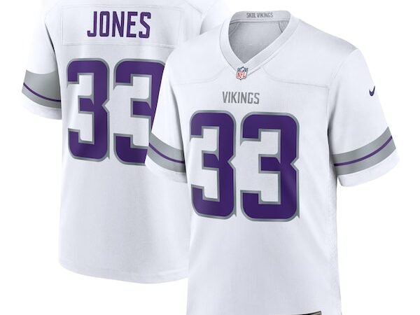 Aaron Jones Minnesota Vikings Nike Alternate Game Player Jersey - White