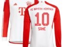 Leroy Sané Bayern Munich adidas 2023/24 Home Replica Long Sleeve Jersey - White