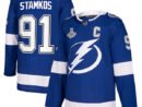 Steven Stamkos Tampa Bay Lightning adidas 2021 Stanley Cup Champions Authentic Player Jersey - Blue
