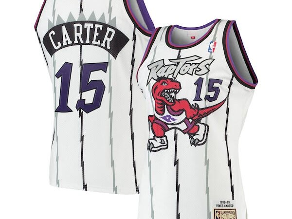 Vince Carter Toronto Raptors 1998/99 Hardwood Classics Authentic Jersey - White