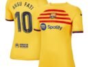Ansu Fati Barcelona Nike Women's 2022/23 Fourth Breathe Stadium Replica Player Jersey - Yellow