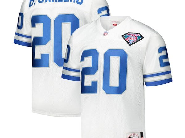 Barry Sanders Detroit Lions 1994  Authentic Throwback Retired Player Jersey - White