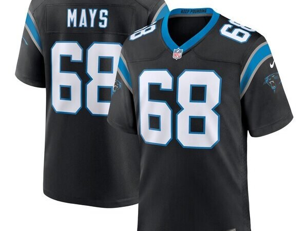 Cade Mays Carolina Panthers Nike Team Game Jersey - Black
