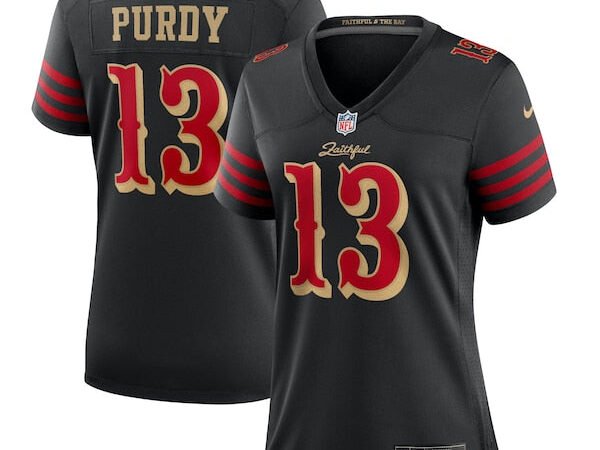 Brock Purdy San Francisco 49ers Nike Women's 2025 Rivalries Collection Game Jersey - Black