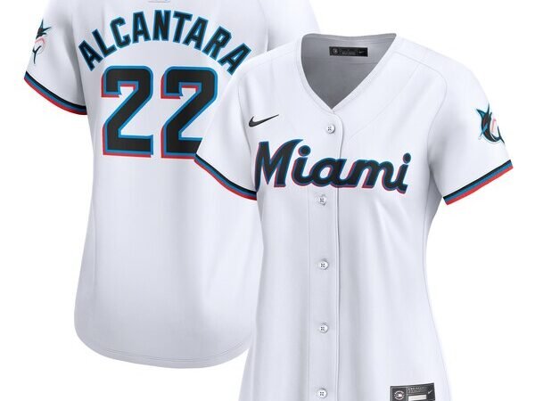Sandy Alcantara Miami Marlins Nike Women's Home Limited Player Jersey – White