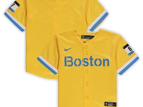 Boston Red Sox Nike Toddler MLB City Connect Replica Team Jersey - Gold
