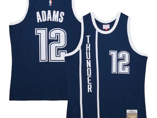 Steven Adams Oklahoma City Thunder  2015/16 Hardwood Classics Alternate Swingman Jersey - Navy