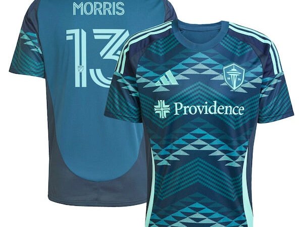 Jordan Morris Seattle Sounders FC adidas 2025 The Salish Sea Kit Replica Player Jersey - Blue