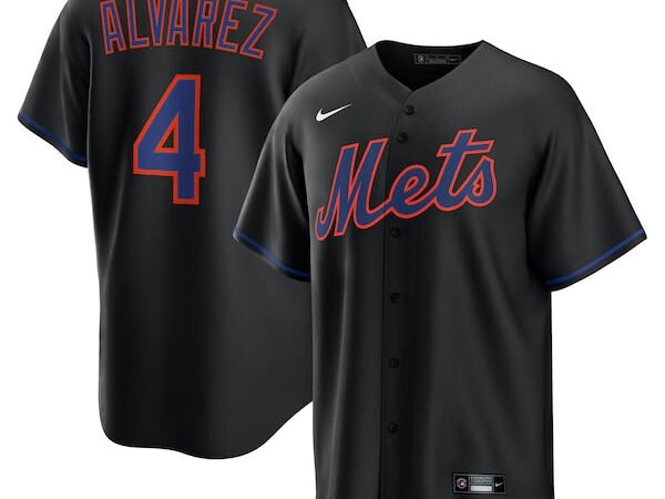 Francisco Alvarez New York Mets Nike Alternate Replica Jersey - Black