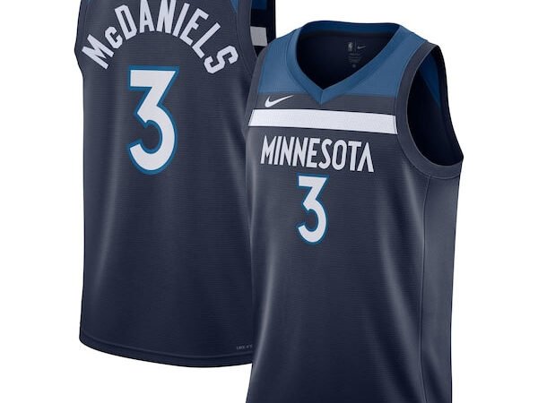 Jaden McDaniels Minnesota Timberwolves Nike Unisex Swingman Jersey - Icon Edition - Navy
