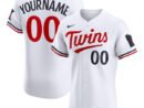 Minnesota Twins Nike Home Elite Custom Jersey - White