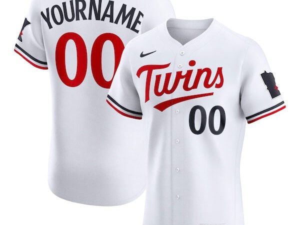 Minnesota Twins Nike Home Elite Custom Jersey - White