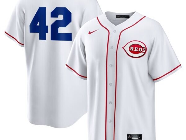 Cincinnati Reds Nike Home 2025 Jackie Robinson Day Replica Jersey - White