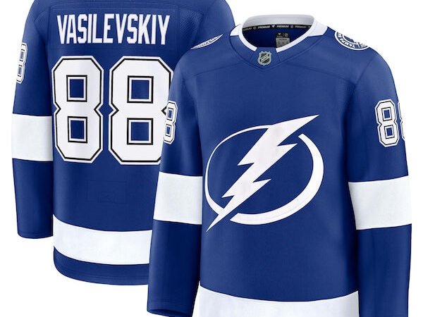 Andrei Vasilevskiy Tampa Bay Lightning  Home Premium Jersey - Blue/Black