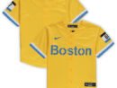 Boston Red Sox Nike Preschool MLB City Connect Replica Team Jersey - Gold