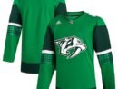 Nashville Predators adidas 2023 St. Patrick's Day Primegreen Authentic Jersey - Kelly Green
