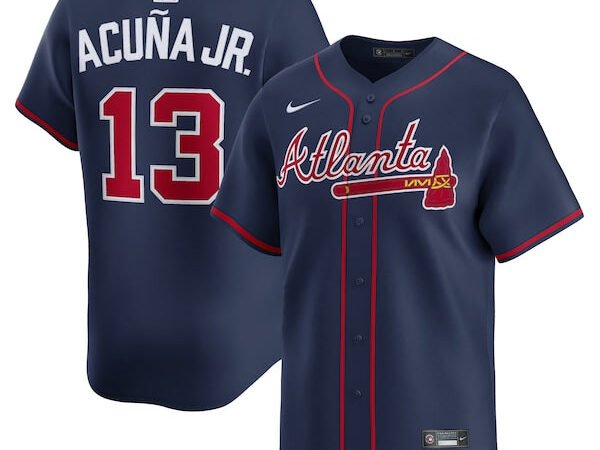 Ronald Acuña Jr. Atlanta Braves Nike Alternate Limited Jersey - Navy