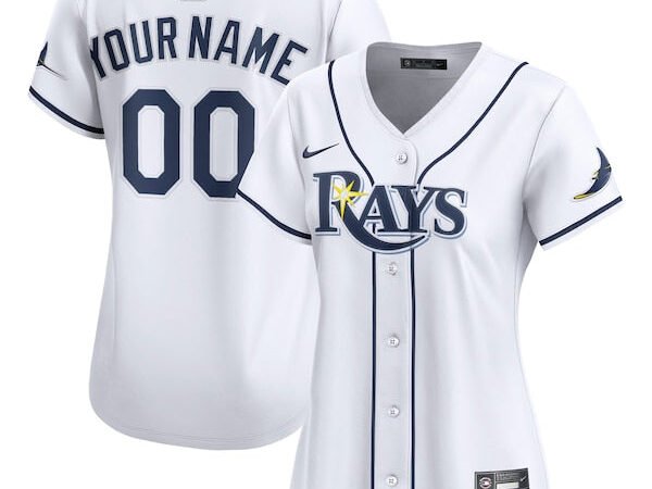 Tampa Bay Rays Nike Women's Home Limited Custom Jersey - White