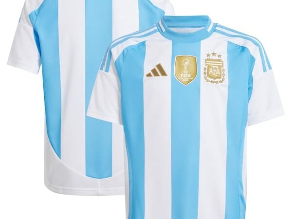 Argentina National Team adidas Youth 2024 Home Replica Jersey - White