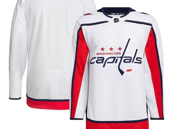 Washington Capitals adidas Men's Away Primegreen Authentic Jersey - White