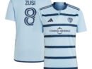 Graham Zusi Sporting Kansas City adidas 2024 Hoops 4.0 Replica Player Jersey - Light Blue