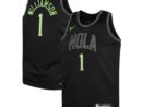 Zion Williamson New Orleans Pelicans Nike Youth 2025/26 City Edition Swingman Jersey - Black