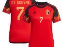 Kevin De Bruyne Belgium National Team adidas Women's 2022/23 Home Replica Jersey - Red