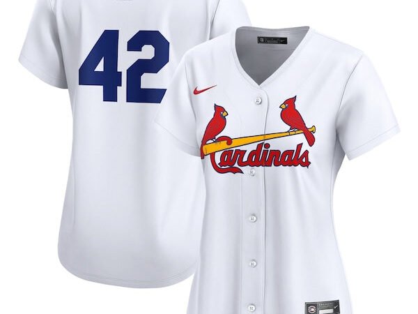 St. Louis Cardinals Nike Women's 2024 Jackie Robinson Day Home Limited Jersey – White